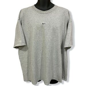 Vintage Early 90s Grey Tag Embroidered Nike Middle Swoosh T-Shirt